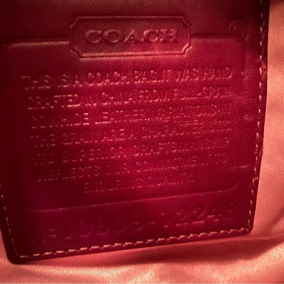 Coach Magenta Leather Ergo Shoulder Bag - Picture 6 of 9